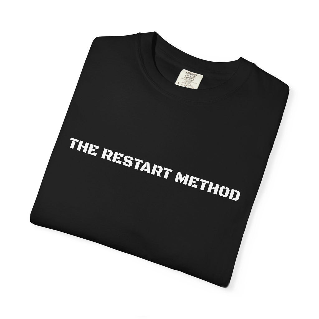 Motivational Unisex T-Shirt - The Restart Method, Fail Learn Do It Again, Casual Wear, Gift for Students, Inspirational Tee