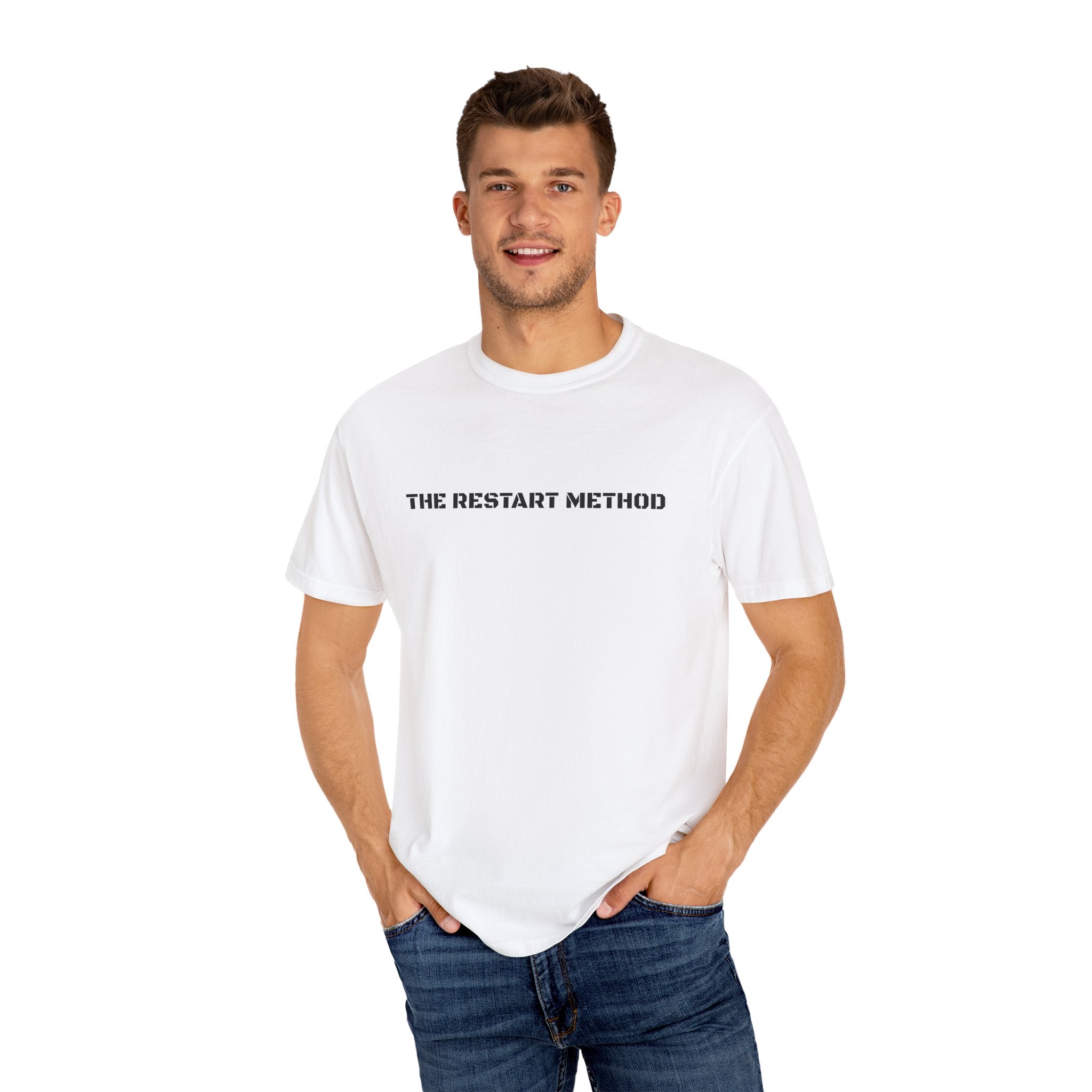 Motivational Unisex T-Shirt - The Restart Method, Fail Learn Do It Again, Casual Wear, Gift for Students, Inspirational Tee
