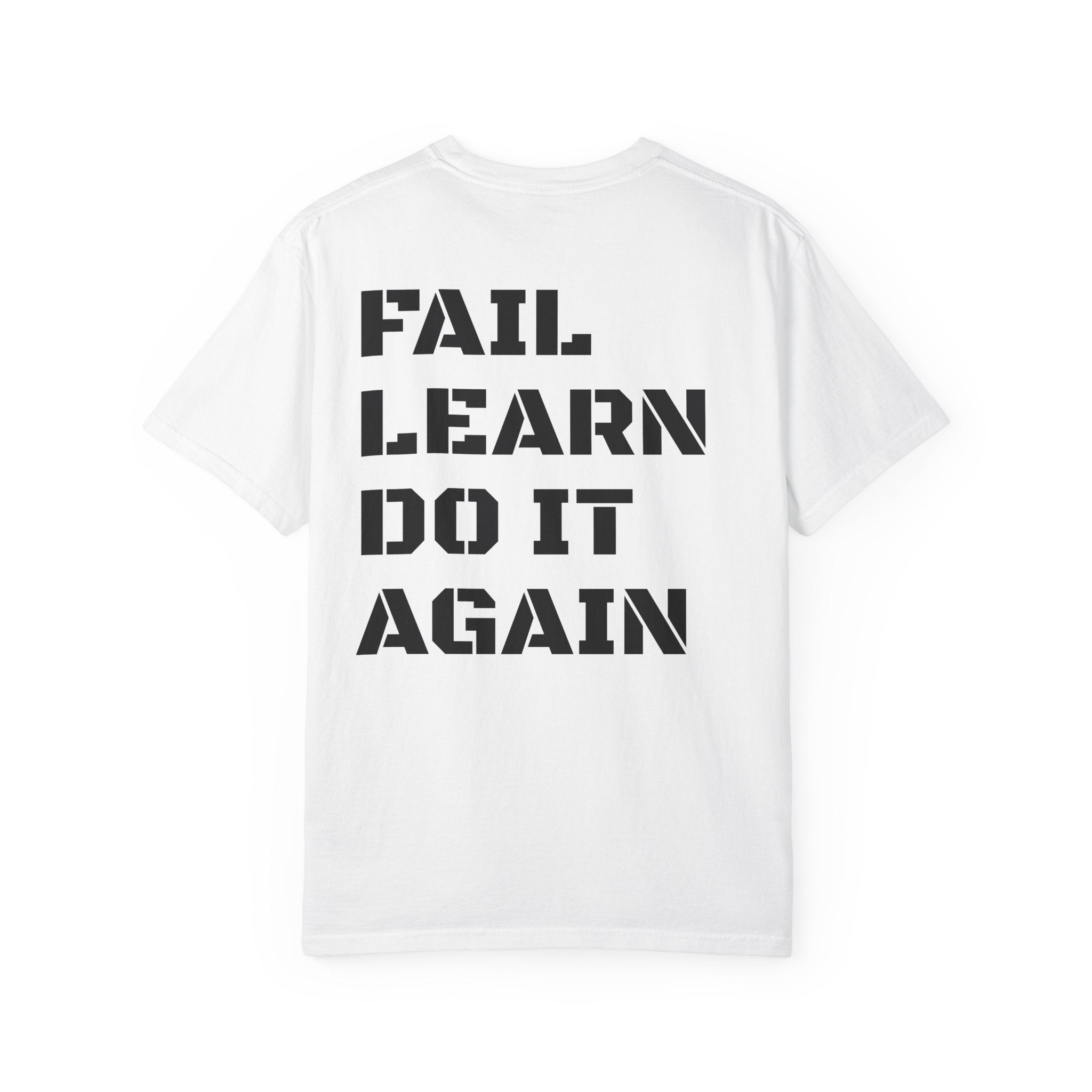 Motivational Unisex T-Shirt - The Restart Method, Fail Learn Do It Again, Casual Wear, Gift for Students, Inspirational Tee