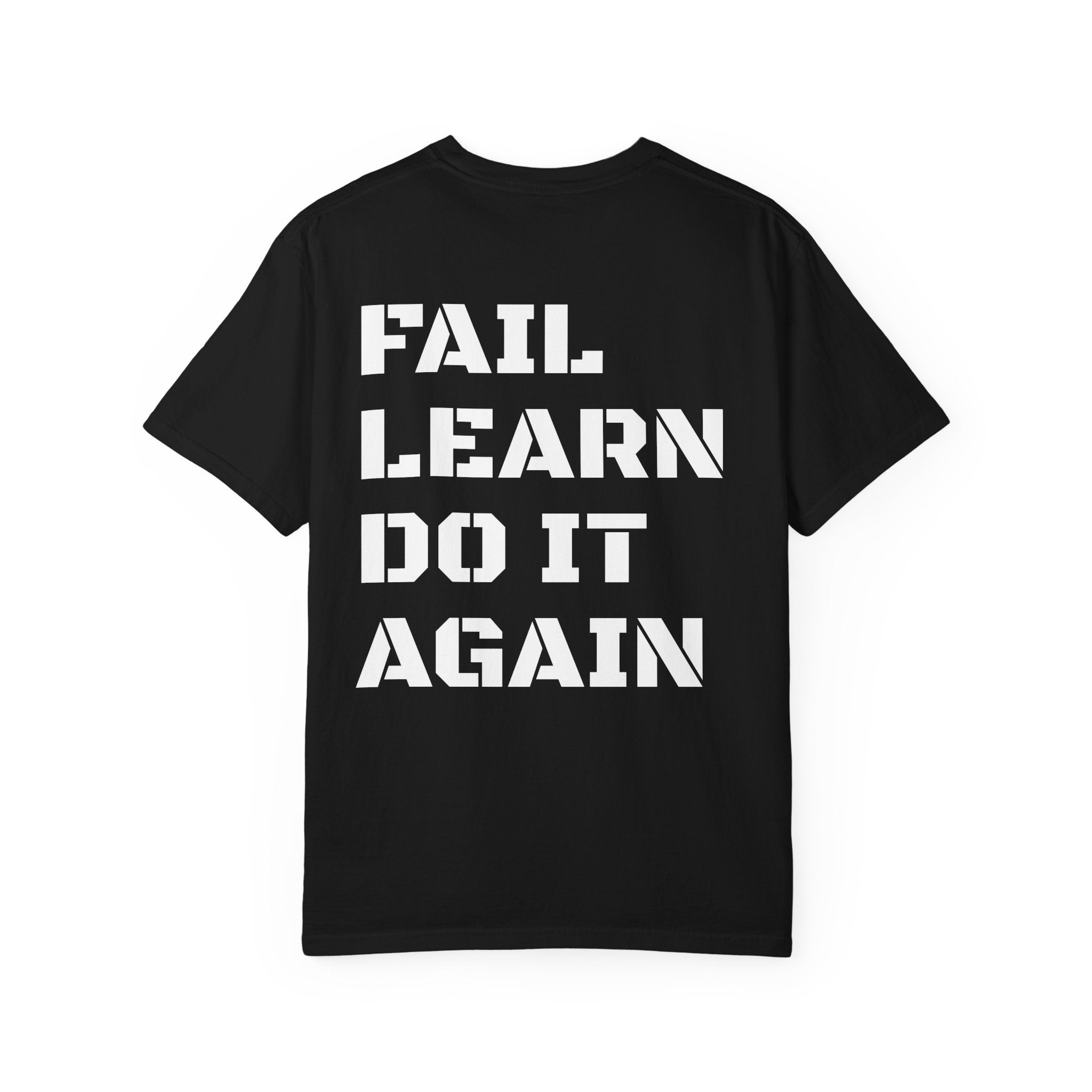 Motivational Unisex T-Shirt - The Restart Method, Fail Learn Do It Again, Casual Wear, Gift for Students, Inspirational Tee